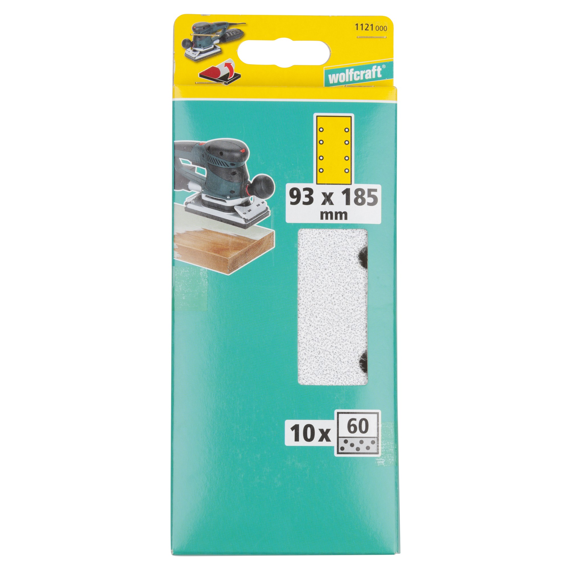 10 hojas de lijar adhesivas Estearato, grano 60 93 x 185 mm