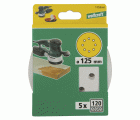 5 discos adhesivos de lijar Estearato, para exc., grano 120 Ø 125
