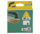 Hojas de lijar adhesivas para pintura/barniz, 95 mm