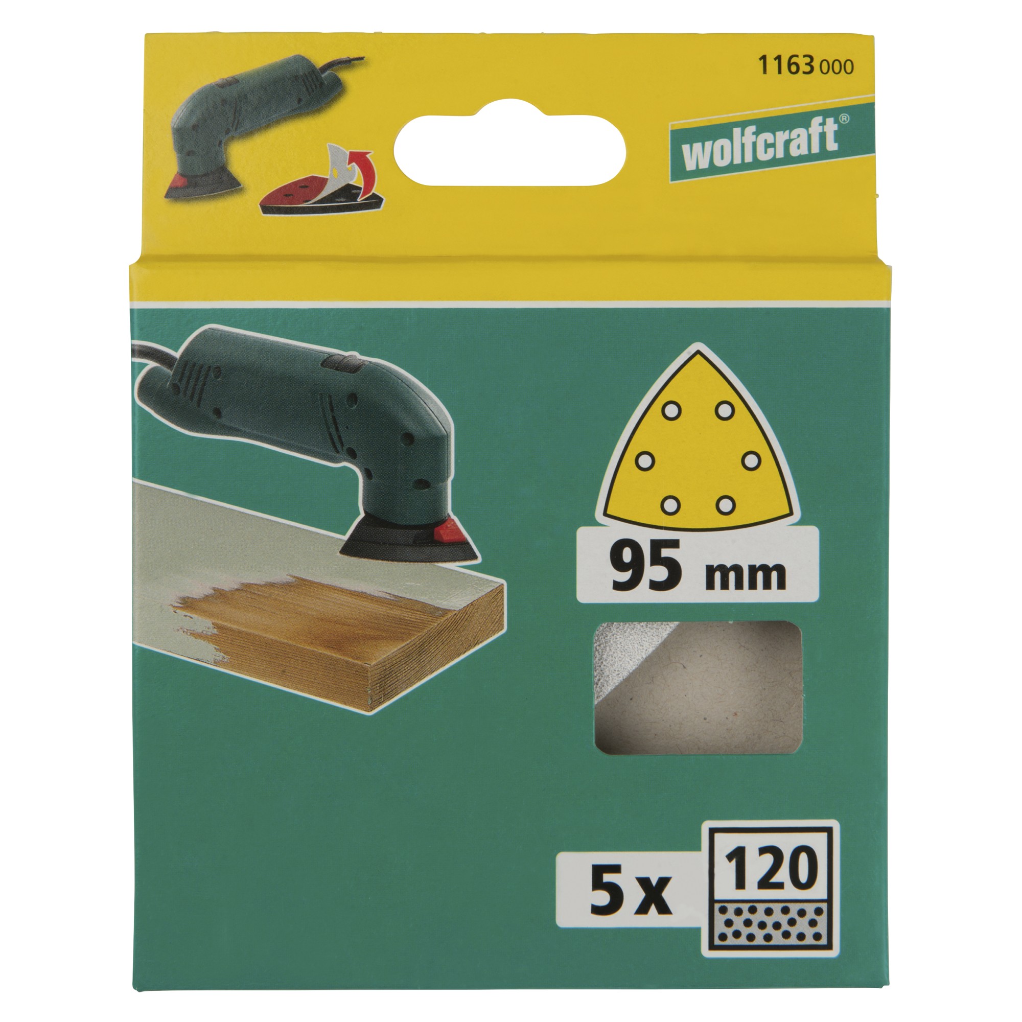 5 hojas abrasivas adhesivas Estearato, grano 120 Delta 95