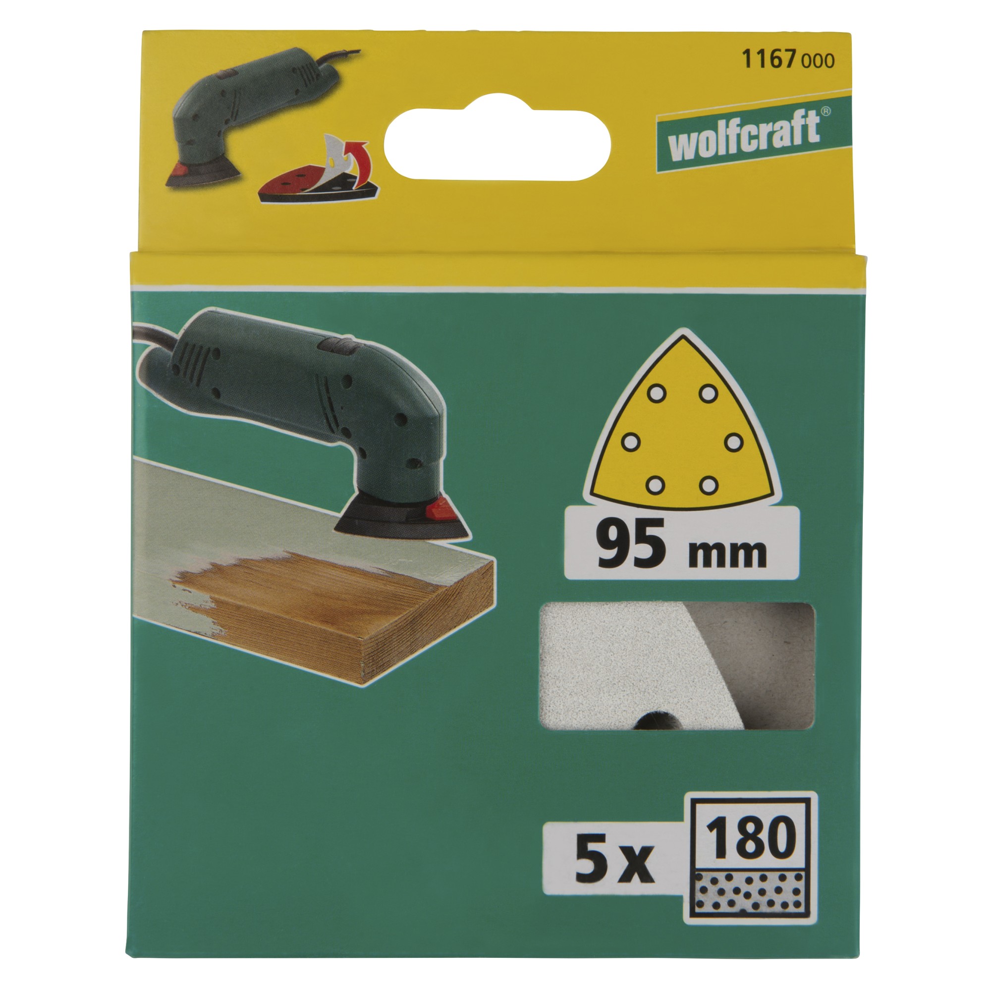 5 hojas abrasivas adhesivas Estearato, grano 180 Delta 95