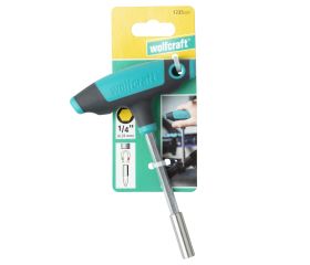 1 atornillador manual en T con racor para puntas 152 mm