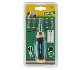 1 juego atornillador manual 6 piezas con 5 puntas