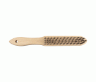 1 cepillo manual de alambre de acero, modelo de madera, 280 mm