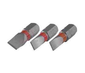 Juego de puntas Solid, ranura, 3 piezas