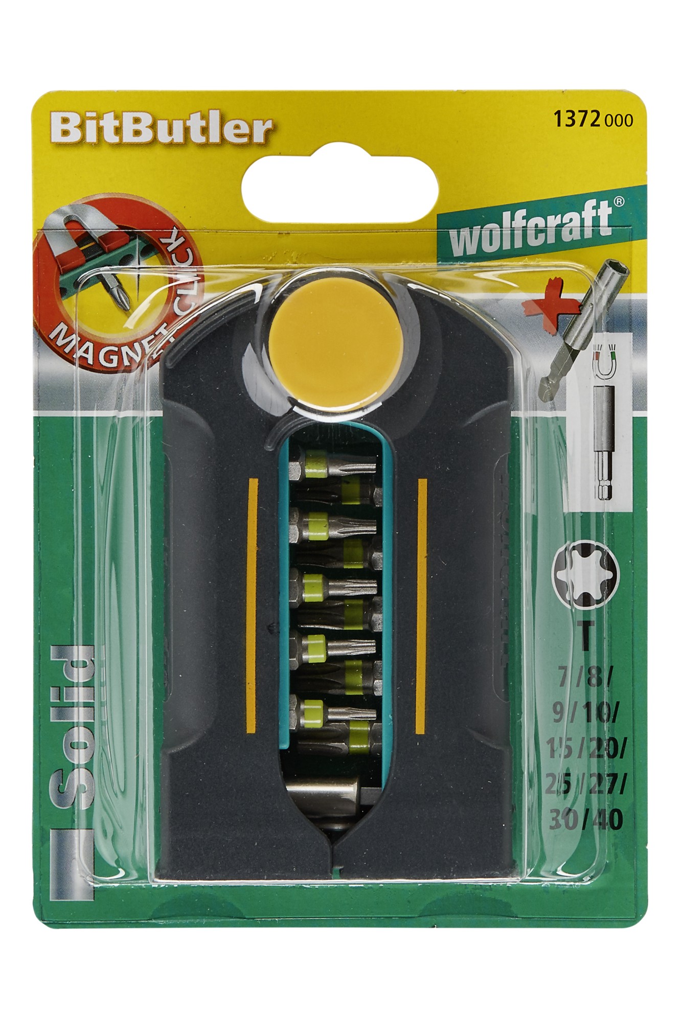 1 caja de puntas BitButler Solid, 11 piezas Torx