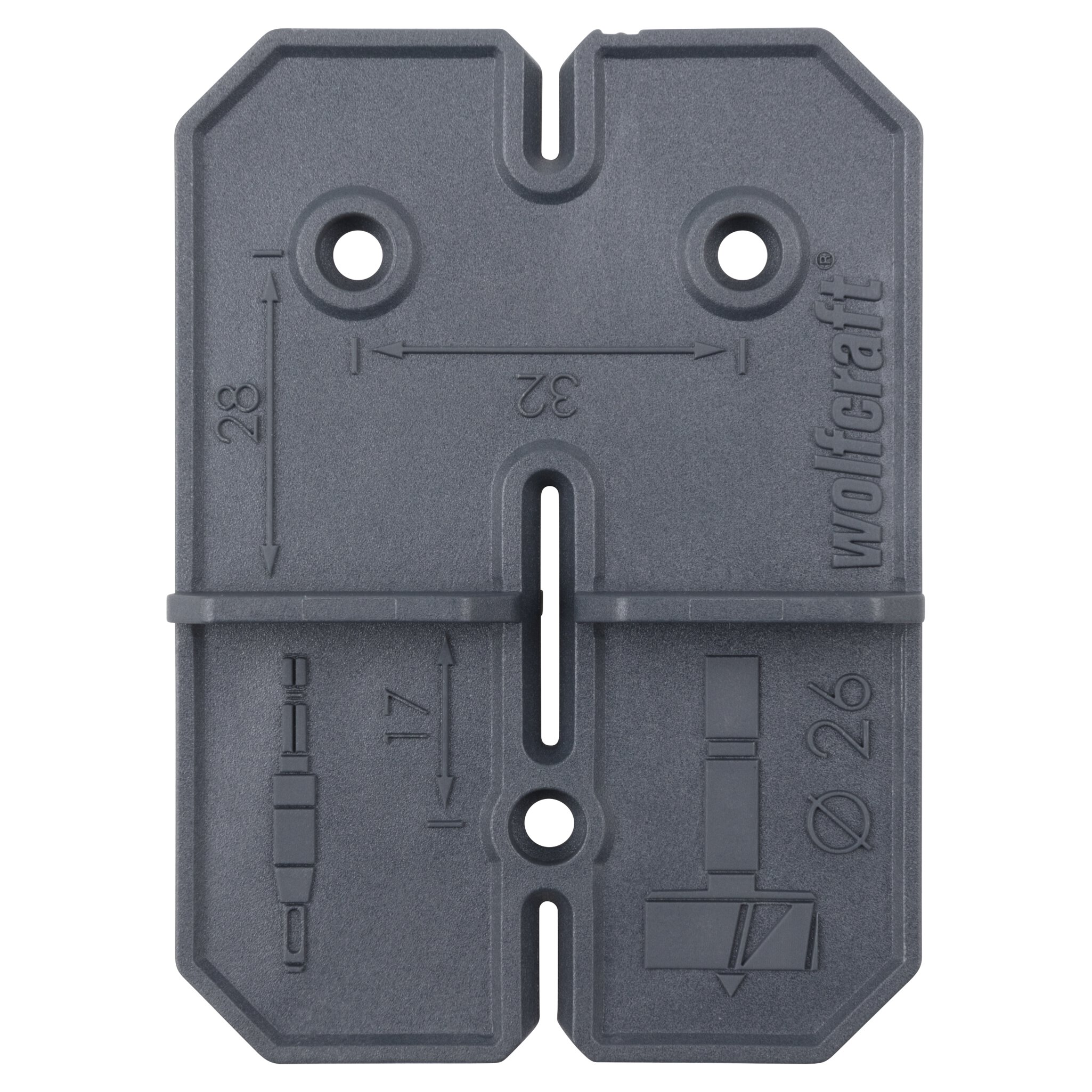 1 set para instalación de bisagras de cazoleta, 26 mm