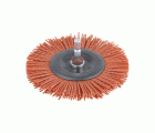 1 cepillo de disco de alambre de nylon vást. hexagonal Ø 100 x 10 mm