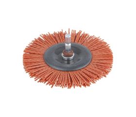 1 cepillo de disco de alambre de nylon vást. hexagonal Ø 100 x 10 mm