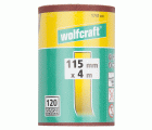 1 rollo de papel abrasivo adhesivo, grano 120, 4 m x 115 mm