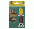 1 juego de hojas abrasivas adhesivas de 6 piezas 107 x 142 mm