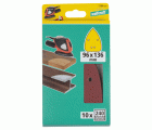 10 hojas abrasivas adhesivas corindón de grano 240 de 96 x 136 mm