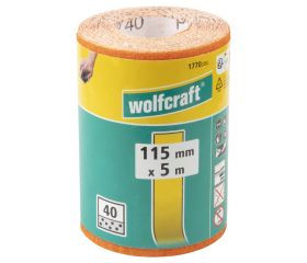 Rollo de papel abrasivo para madera/metal, 5 m x 115 mm