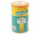 1 rollo de papel abrasivo de grano Grano 80, 5 m x 115 mm