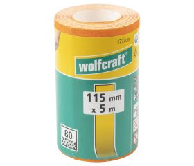 1 rollo de papel abrasivo de grano Grano 80, 5 m x 115 mm