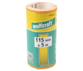 1 rollo de papel abrasivo de grano Grano 180, 5 m x 115 mm