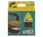 Hojas abrasivas adhesivas para madera/metal, 105 mm
