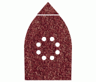 6 hojas abrasivas adhesivas corindón de grano 80 de 107 x 142 mm