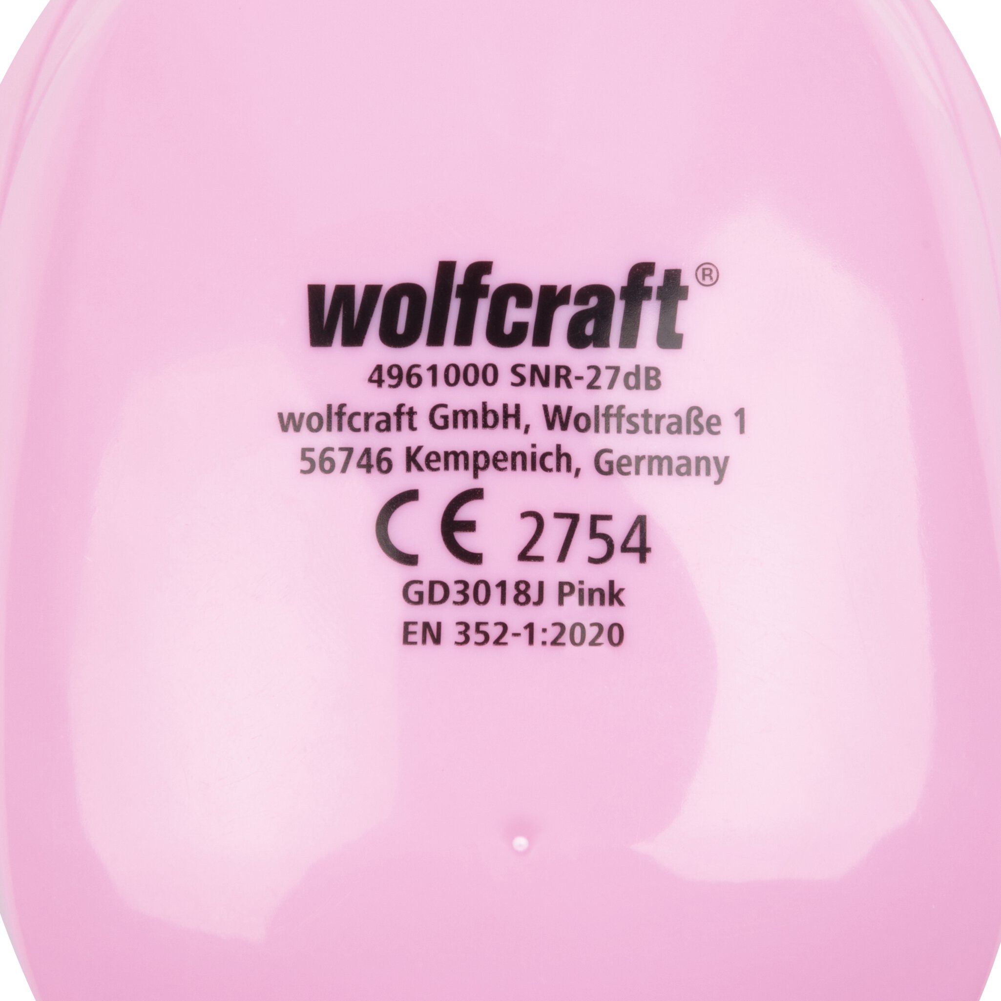 Protector auditivo con orejeras KIDS, rosa