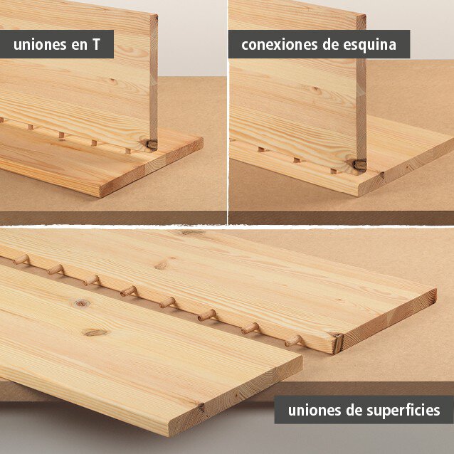 1 juego universal de ensamblaje para madera de 43 piezas