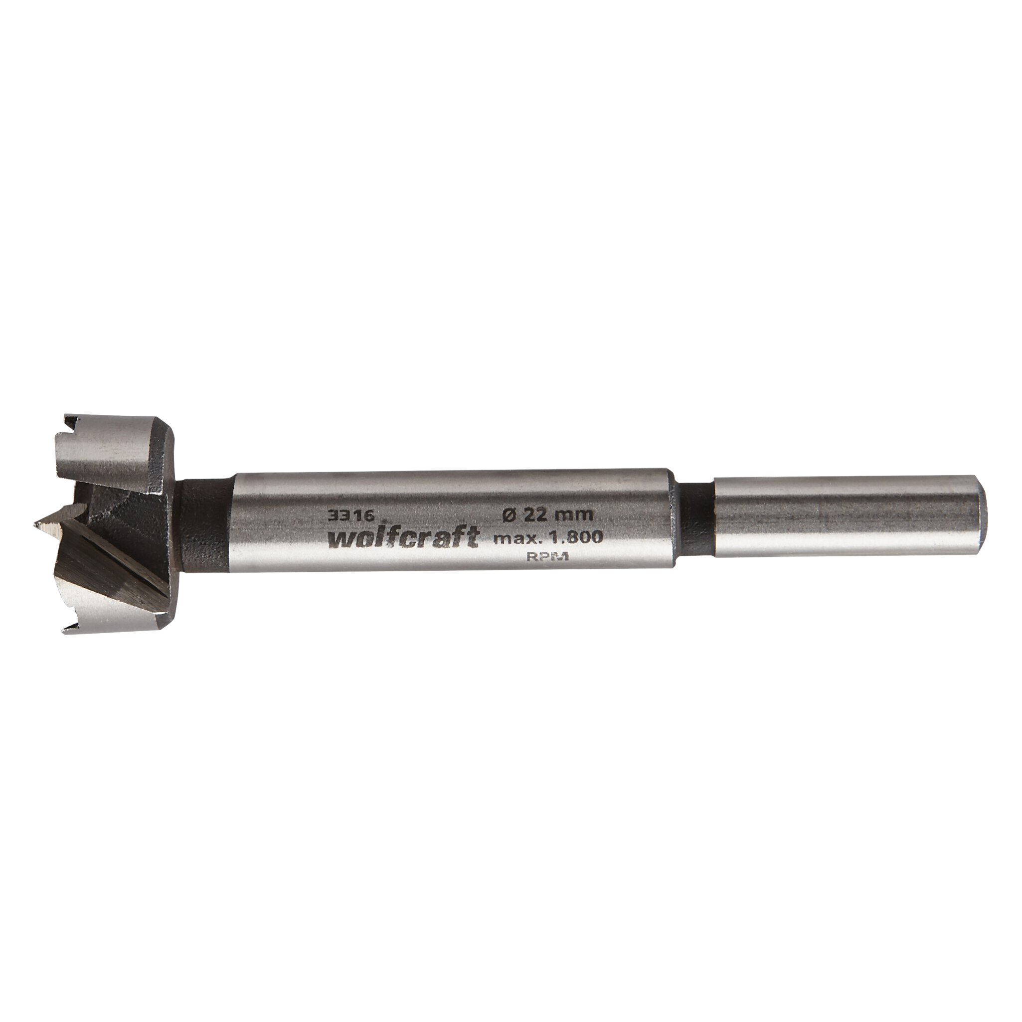 1 broca Forstner Ø 22 x 90 mm