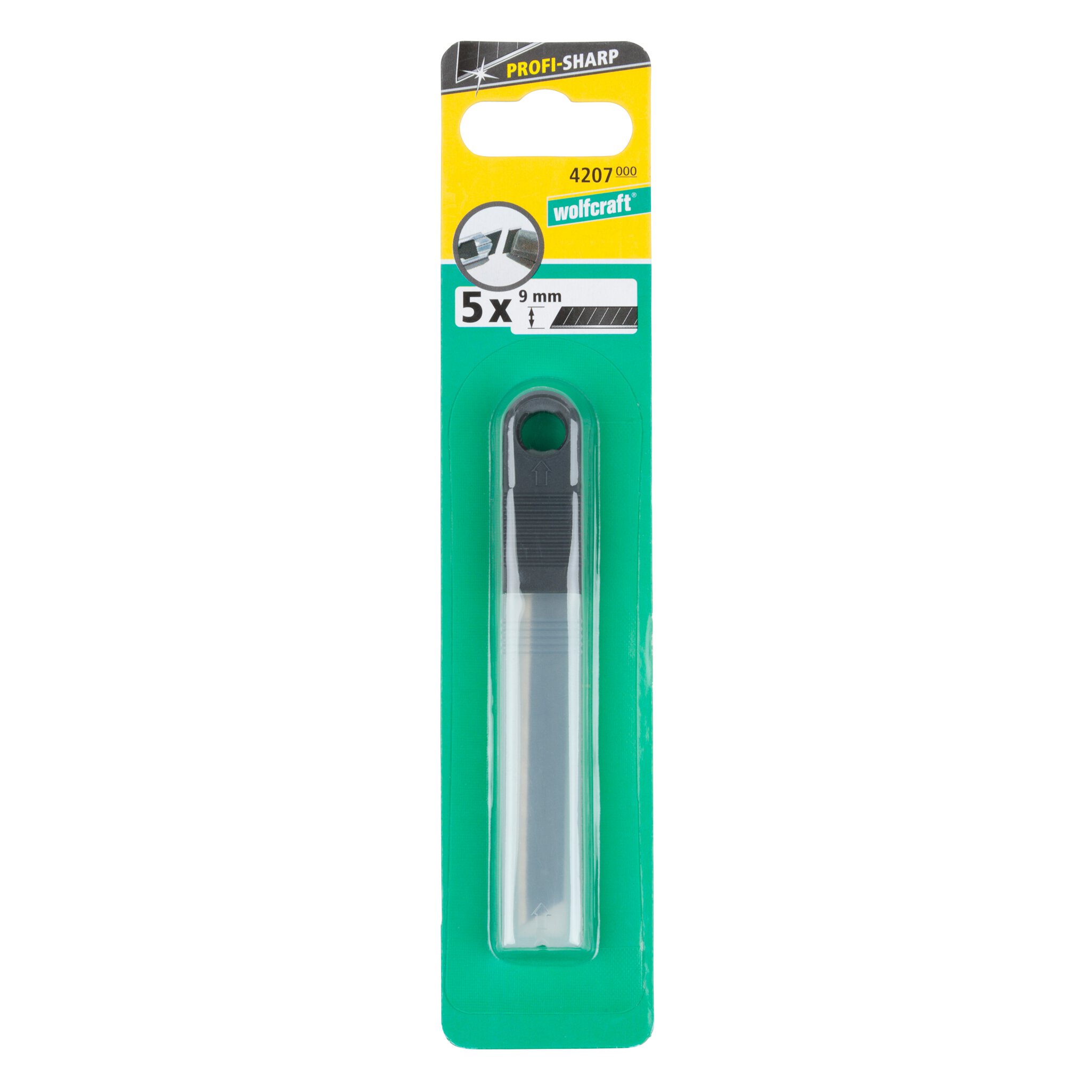 5 cuchillas separables de 9 mm pro sharp negras