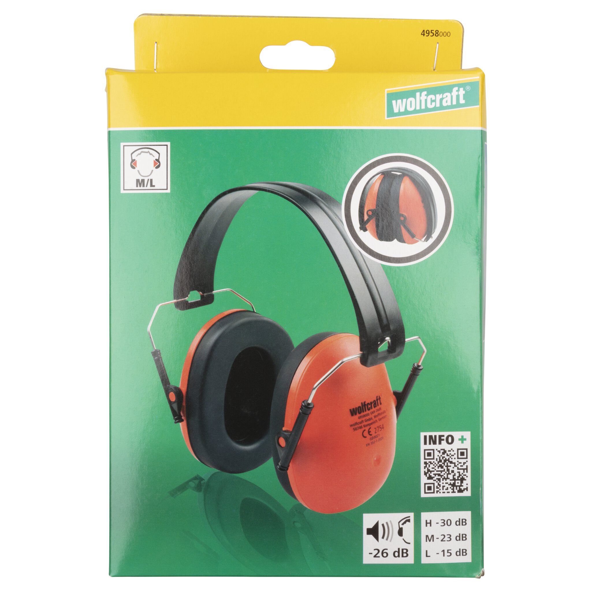 Protector auditivo con orejeras COMPACT
