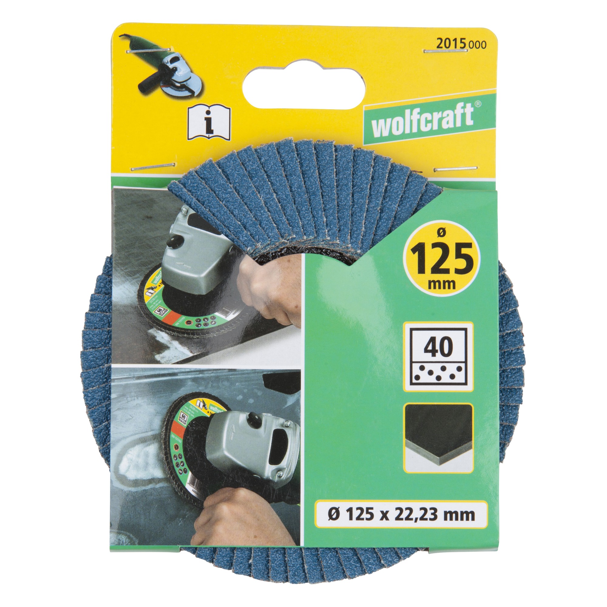 1 disco de láminas abrasivo WS, grano 40 Ø 125 mm