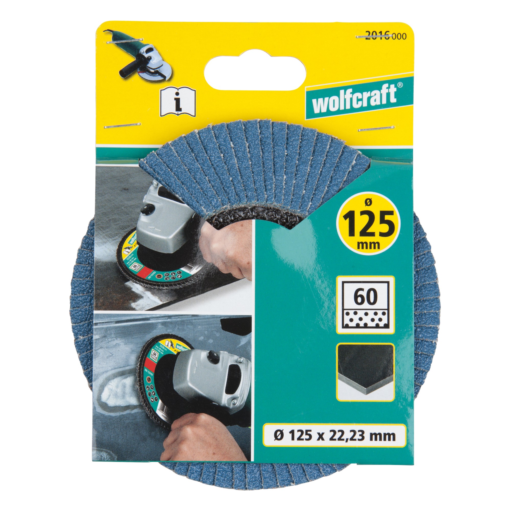 1 disco de láminas abrasivo WS, grano 60 Ø 125 mm