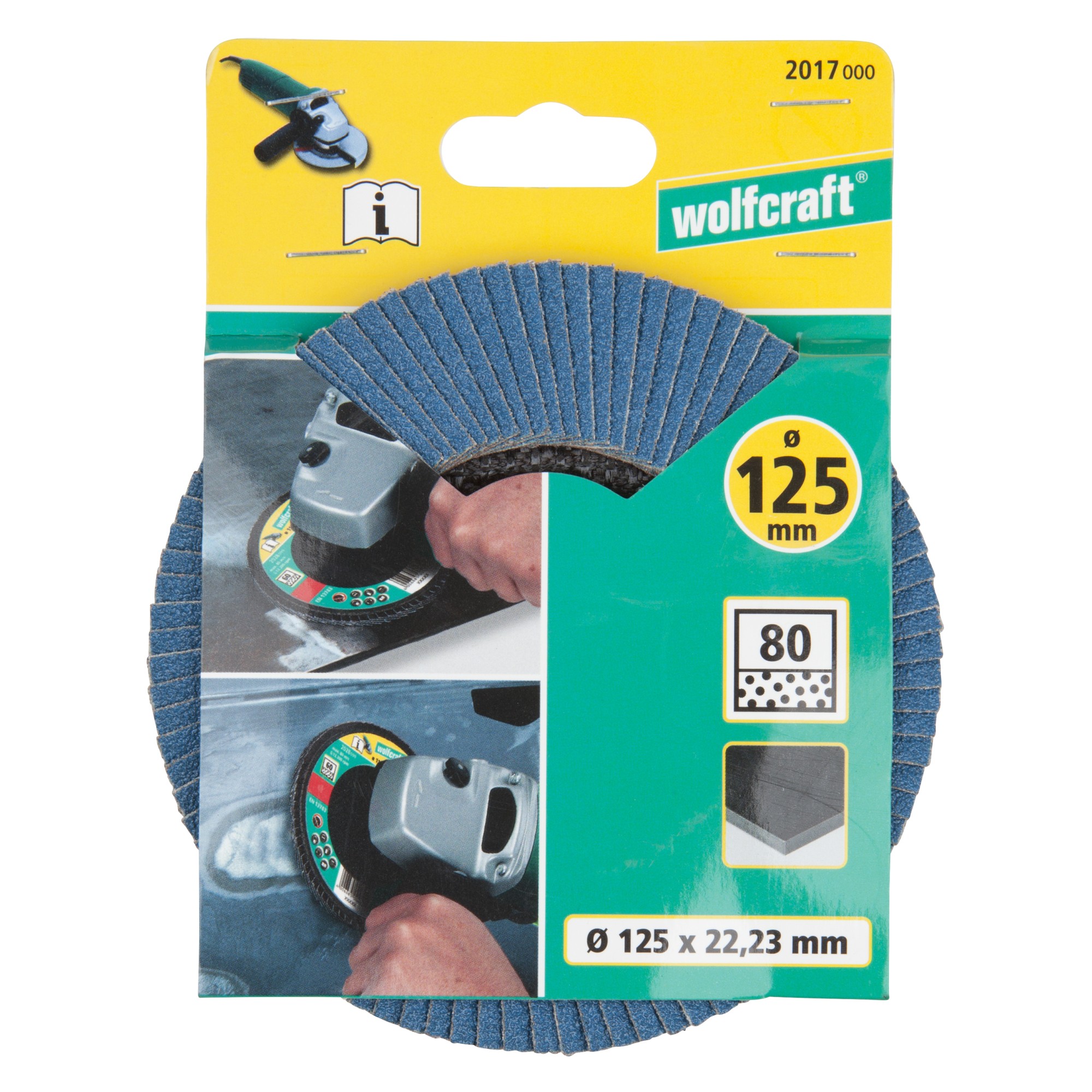 1 disco de láminas abrasivo WS, grano 80 Ø 125 mm