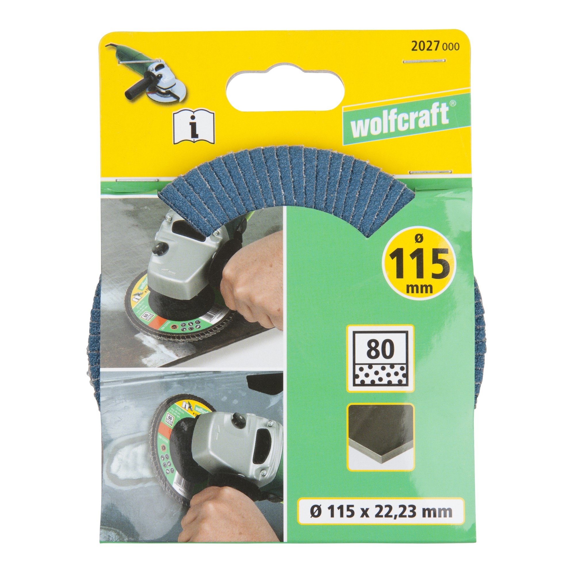1 disco de láminas abrasivo WS, grano 80 Ø 115 mm