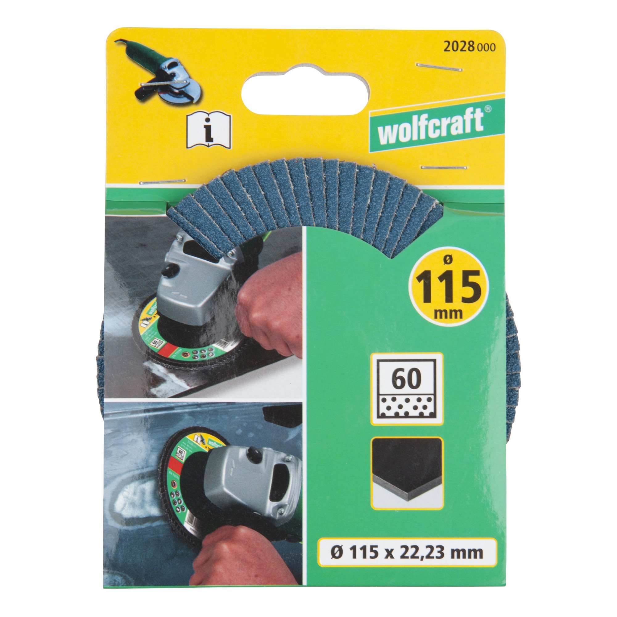 1 disco de láminas abrasivo WS, grano 60 Ø 115 mm