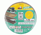 25 discos adhesivos de lijar Corindón, para exc., grano 40 Ø 125