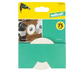 1 disco pulidor de fieltro, taladro = 10 mm, Ø 75 x 10 mm