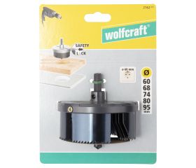 1 juego de sierras de corona standard Ø 60, 68, 74, 80, 95