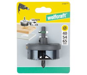 1 juego de sierras de corona standard Ø 40, 54, 65 mm