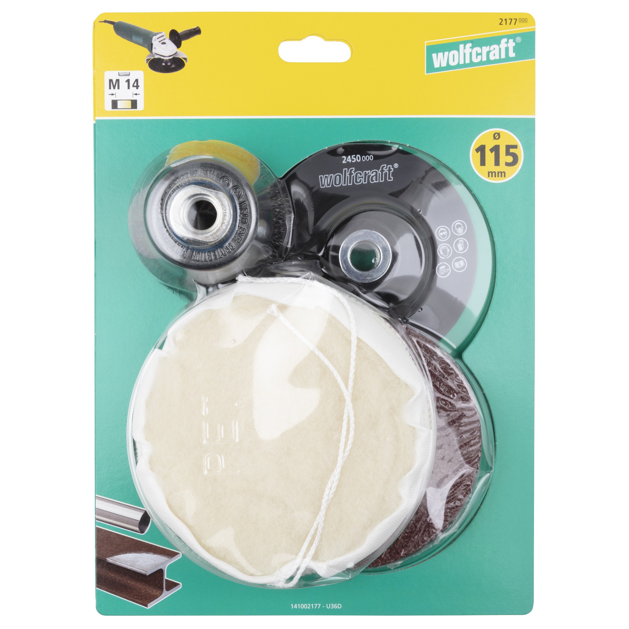 1 juego básico para amoladora de ángulo de 8 piezas