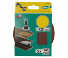 5 discos adhesivos de lijar Corindón, grano 240, Ø 125 mm