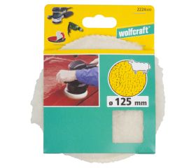 1 boina de pulir adhesiva fixoflex Lana de cordero de 125 mm de diámetro