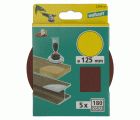 5 discos adhesivos de lijar Corindón, grano 180, Ø 125 mm