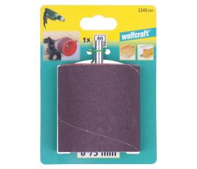 1 tambor abrasivo, vástago de 8 mm, Ø 75 x 80 mm
