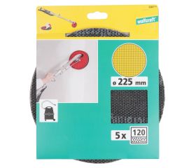 Rejilla de lijado adhesiva para placa de yeso Ø 225 mm
