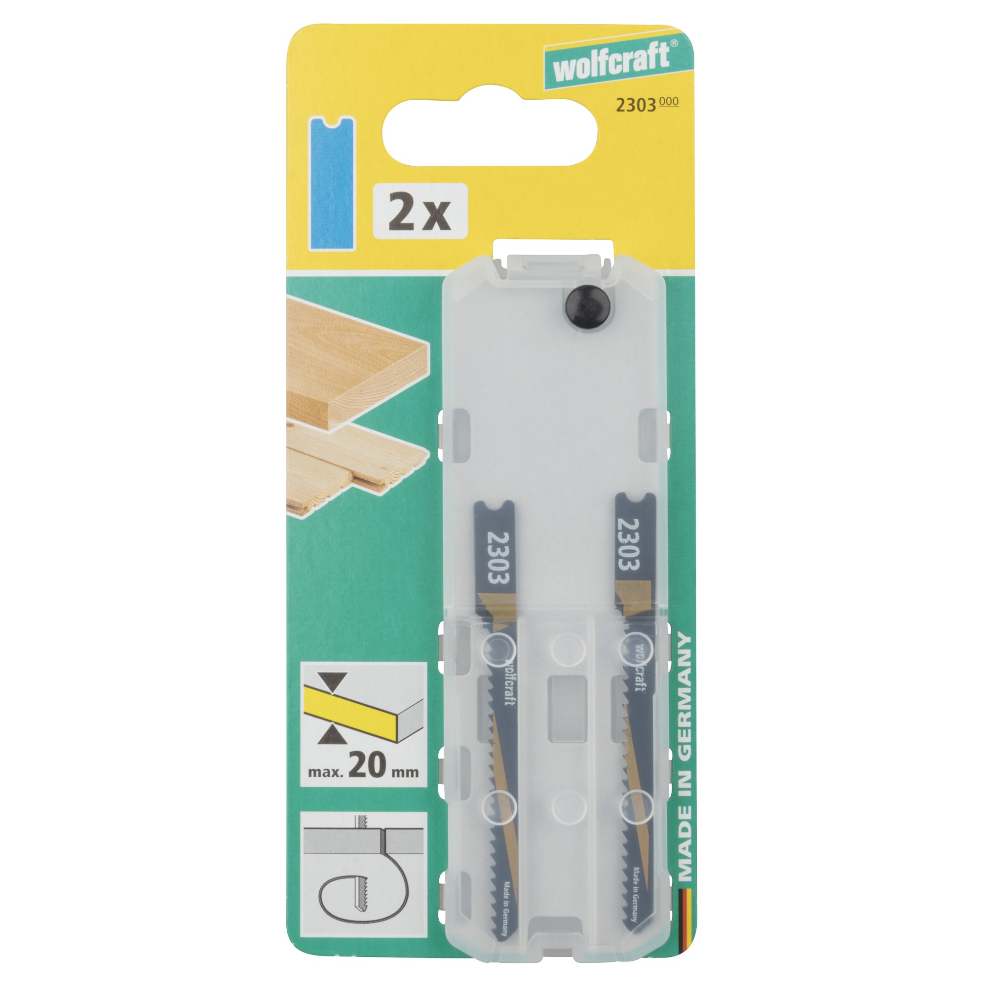 2 hojas de sierra de calar HCS L=70 mm, vástago en U