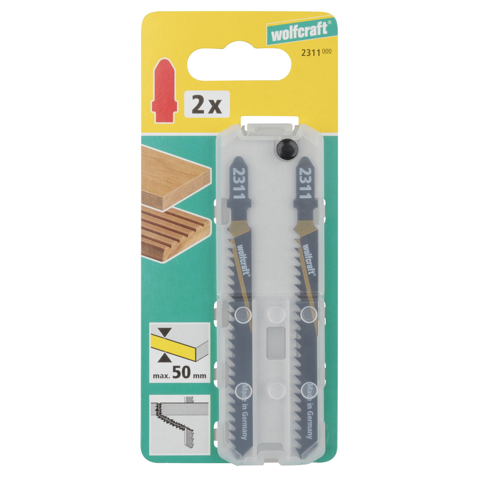 2 hojas de sierra de calar HCS L=100 mm, vástago en T