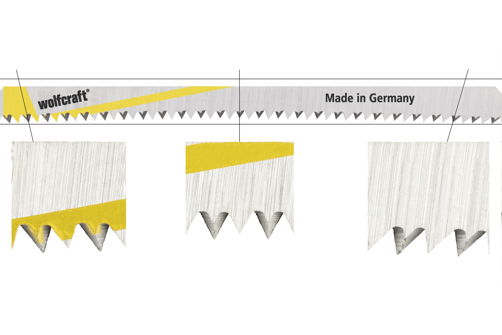 Hojas de sierra de calar HCS, vástago en T, madera, encimera de cocina, corte limpio