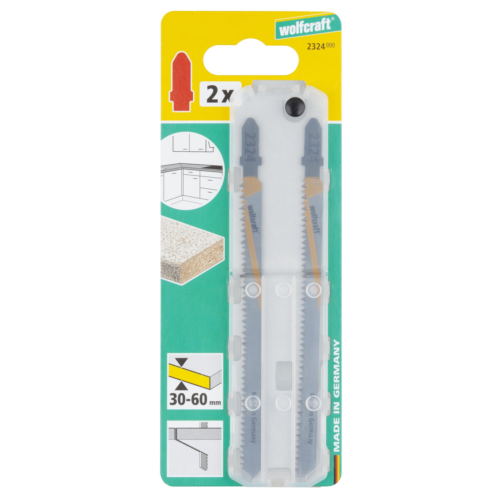 2 hojas sierra calar HCS L=130 mm, v. T