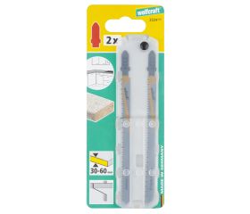 2 hojas sierra calar HCS L=130 mm, v. T