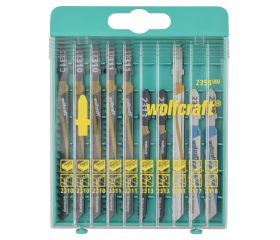 1 juego de 10 hojas de sierra de calar, vástago en T