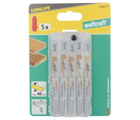 5 hojas de sierra de calar HSS L=100 mm, vástago en T