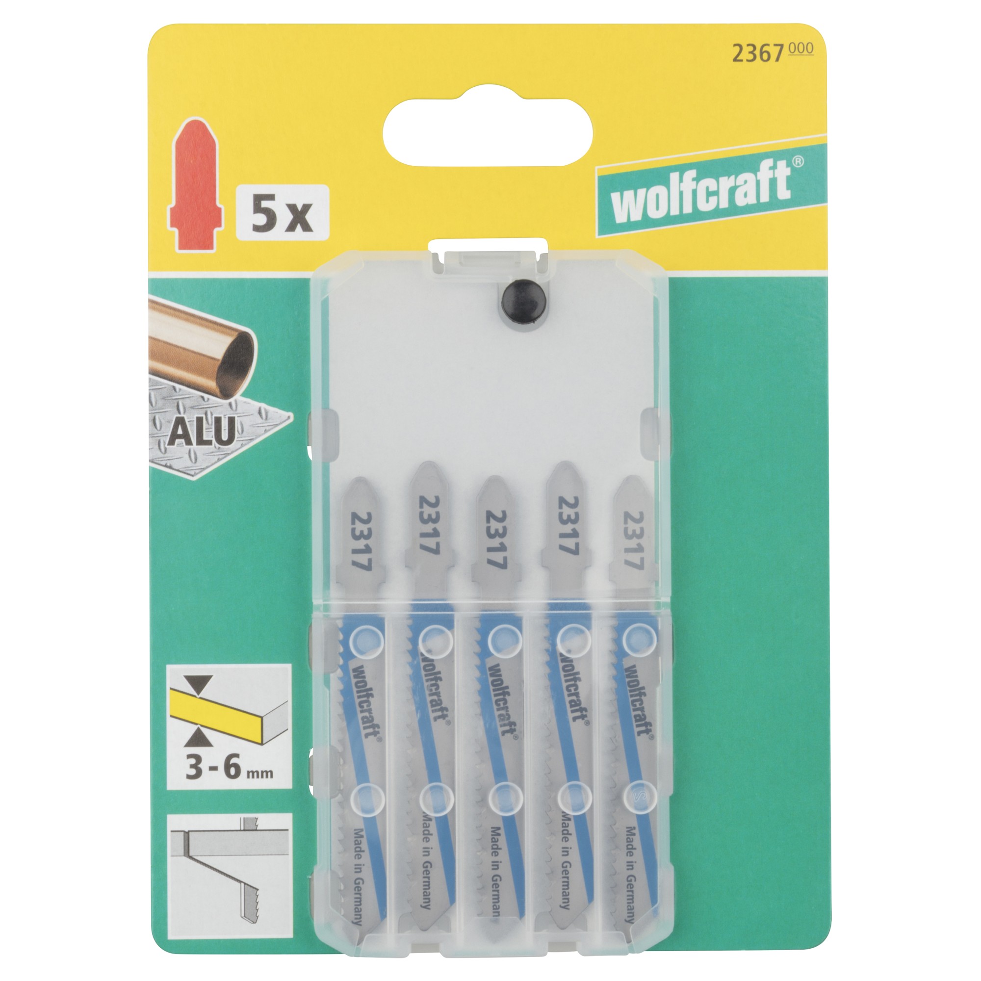 5 hojas de sierra de calar HSS L=75 mm, vástago en T